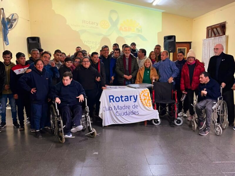 Rotary Club Madre de Ciudades se vincula con entidades del medio, a través de acciones solidarias