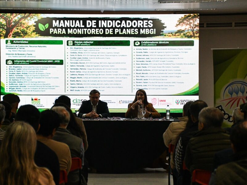 Presentaron el Manual de Indicadores para el Monitoreo de Planes de  Manejo de Bosques con Ganadería Integrada en Santiago del Estero