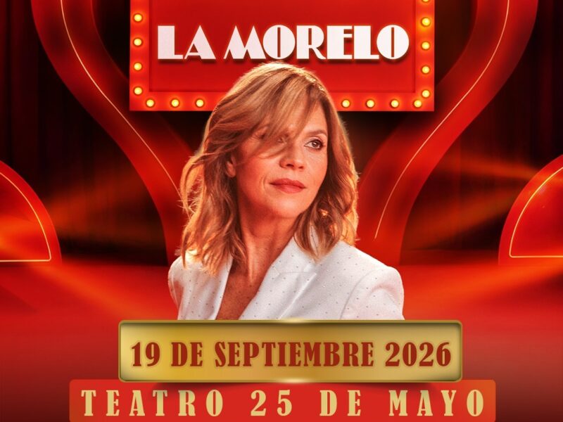Marcela Morelo este sábado 19 de septiembre en el Teatro 25 de Mayo
