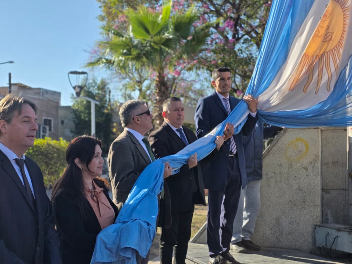 La Banda celebró su 114° aniversario con un acto protocolar en la plaza Manuel Belgrano
