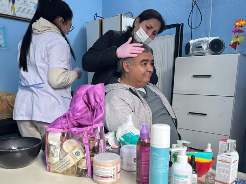 Se realizó una nueva jornada de cuidado y prevención de la piel en el B° Villa Elena