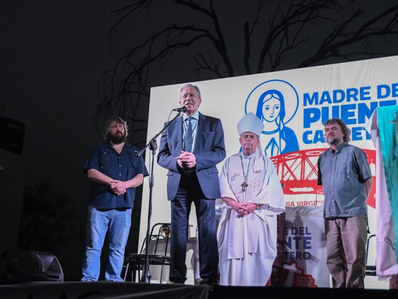 Elías Suárez participó en La Banda de la inauguración de la ampliación del segundo umbral “Virgen de Itatí” de la familia Grande Hogar de Cristo