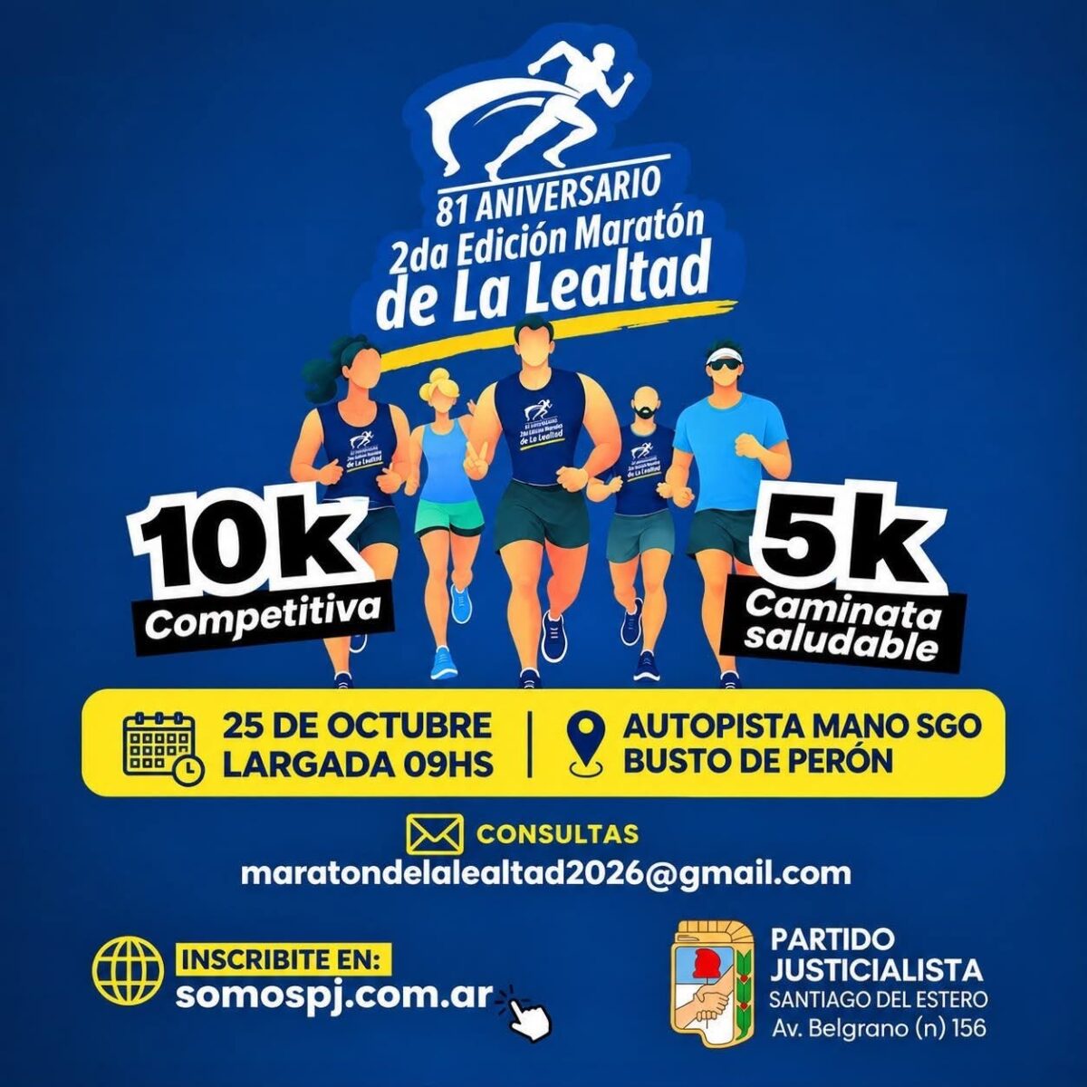 El peronismo santiagueño prepara la 2° Maratón “Día de la Lealtad”